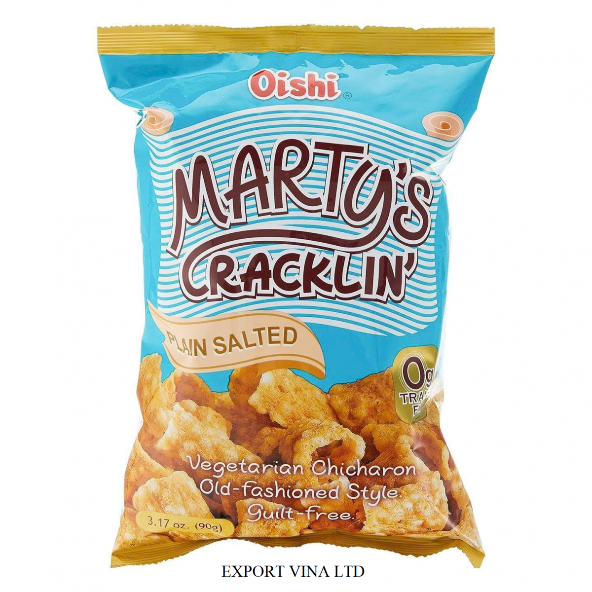 Oishi Marty's Cracklin Plain Salted 100g 