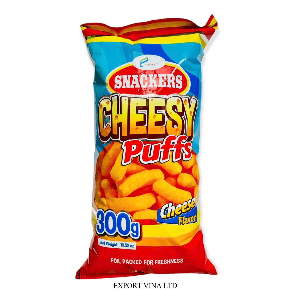 Prifood Cheesy Puffs Cheese Flavor 300g