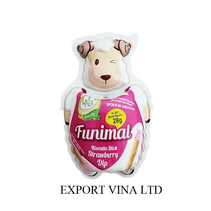  Denex Funimal Sheep Biscuit Stick Strawberry 30g