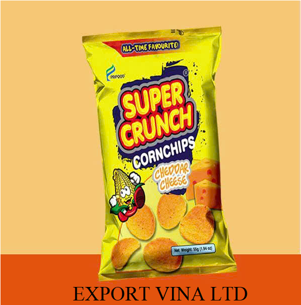 Prifood Super Crunch Cornchips Cheddar Cheese 55g