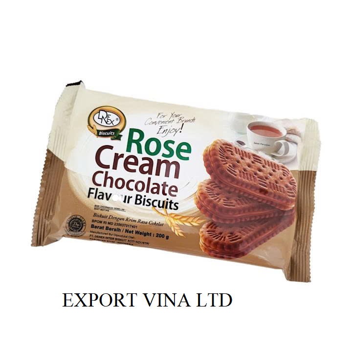  Denex Rose Cream Chocolate Cracker 200g