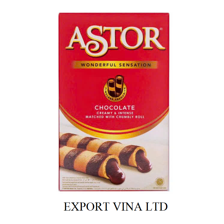 Astor Double Wafer Chocolate Stick 40g