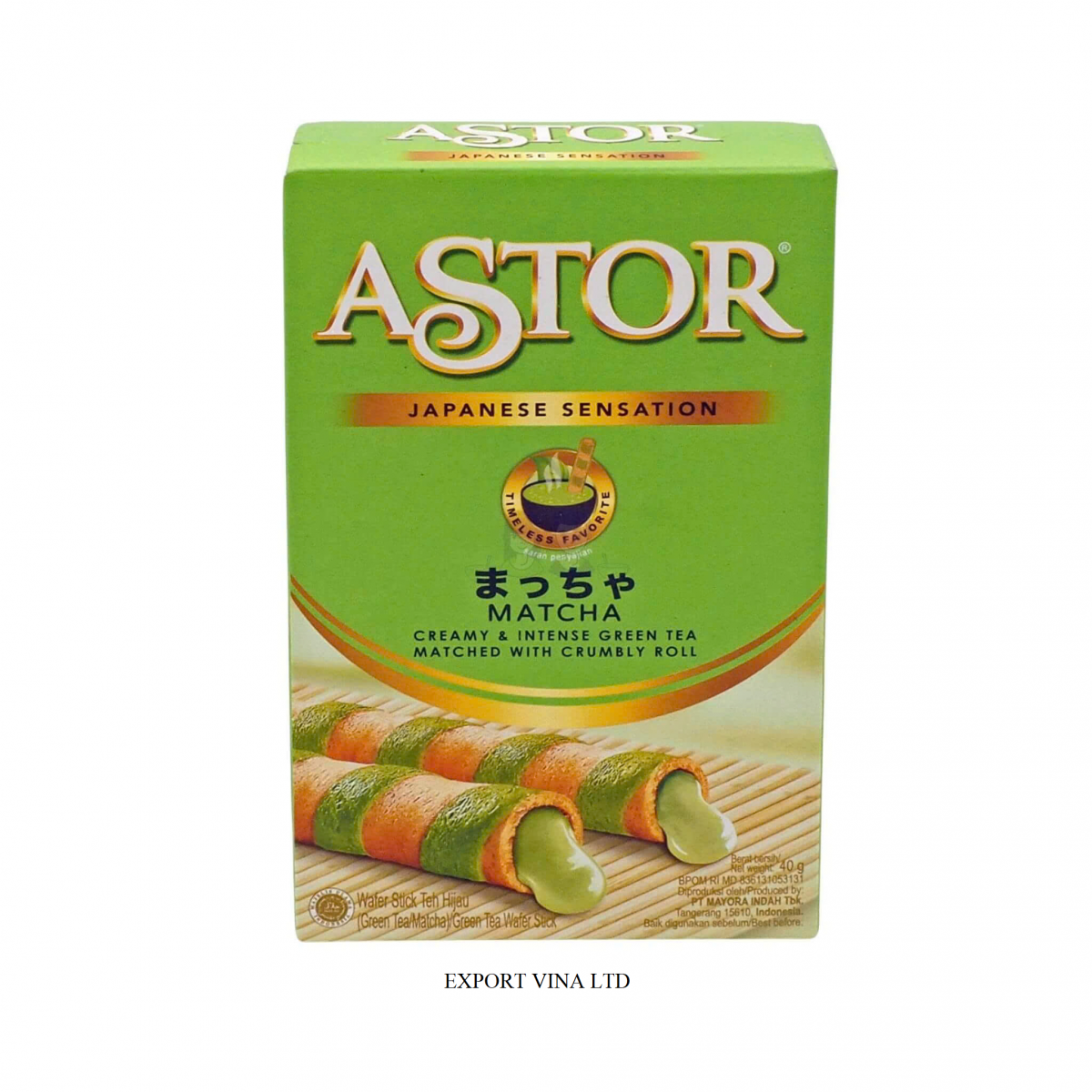 Astor Double Wafer Matcha Stick 40g