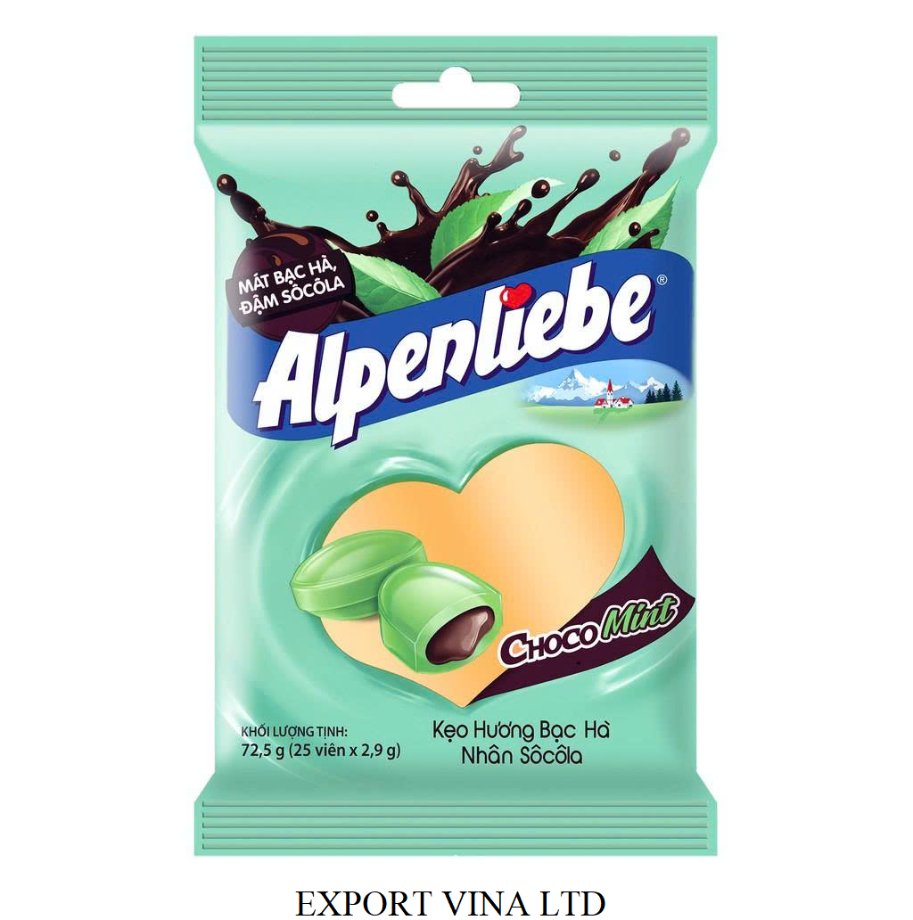 Alpenliebe Chocolate Mint Candy 72.5g