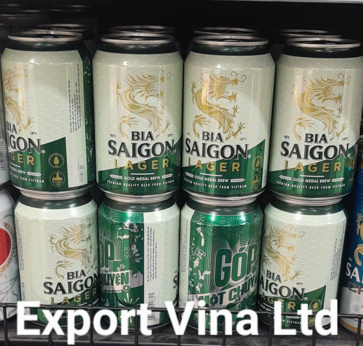Saigon Lager Beer in Can 330ml x 24 