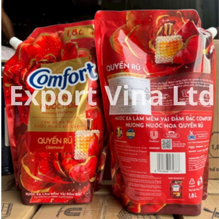 Comfort Concentrated Fabric Conditioner Her Glamor Refill 1.8L x 4