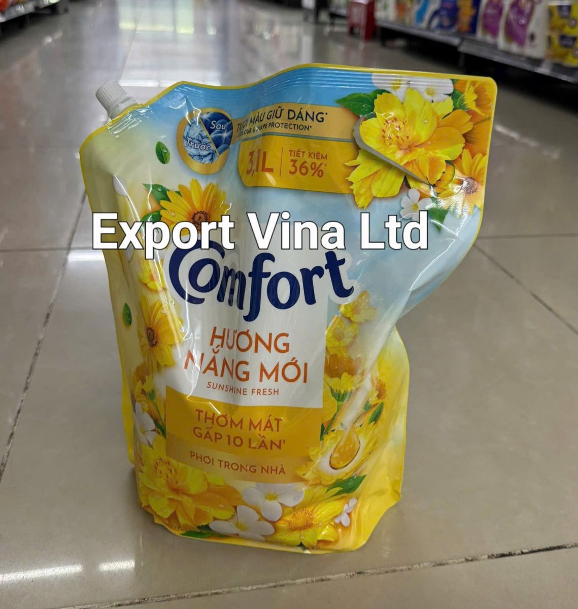 Comfort Sunshine Fresh Indoor Dry Fabric Conditioner 3.1 L