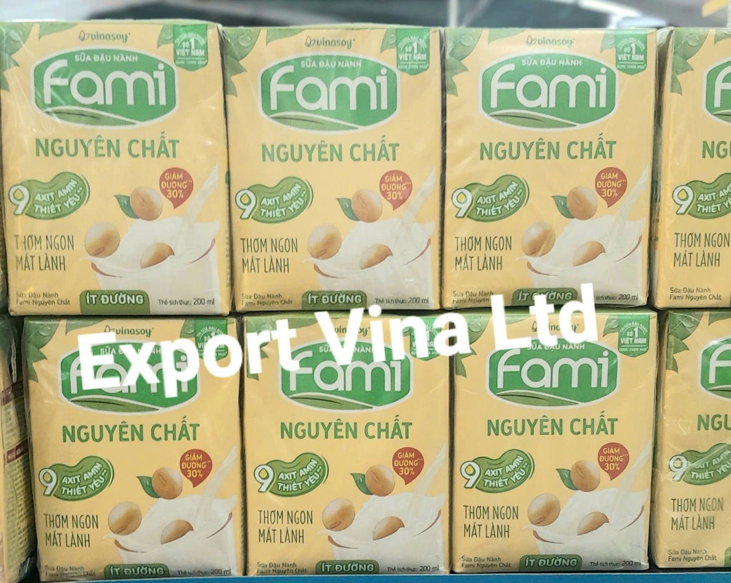 Fami Origional Low Sugar Soy Milk 200ml x 6 boxes