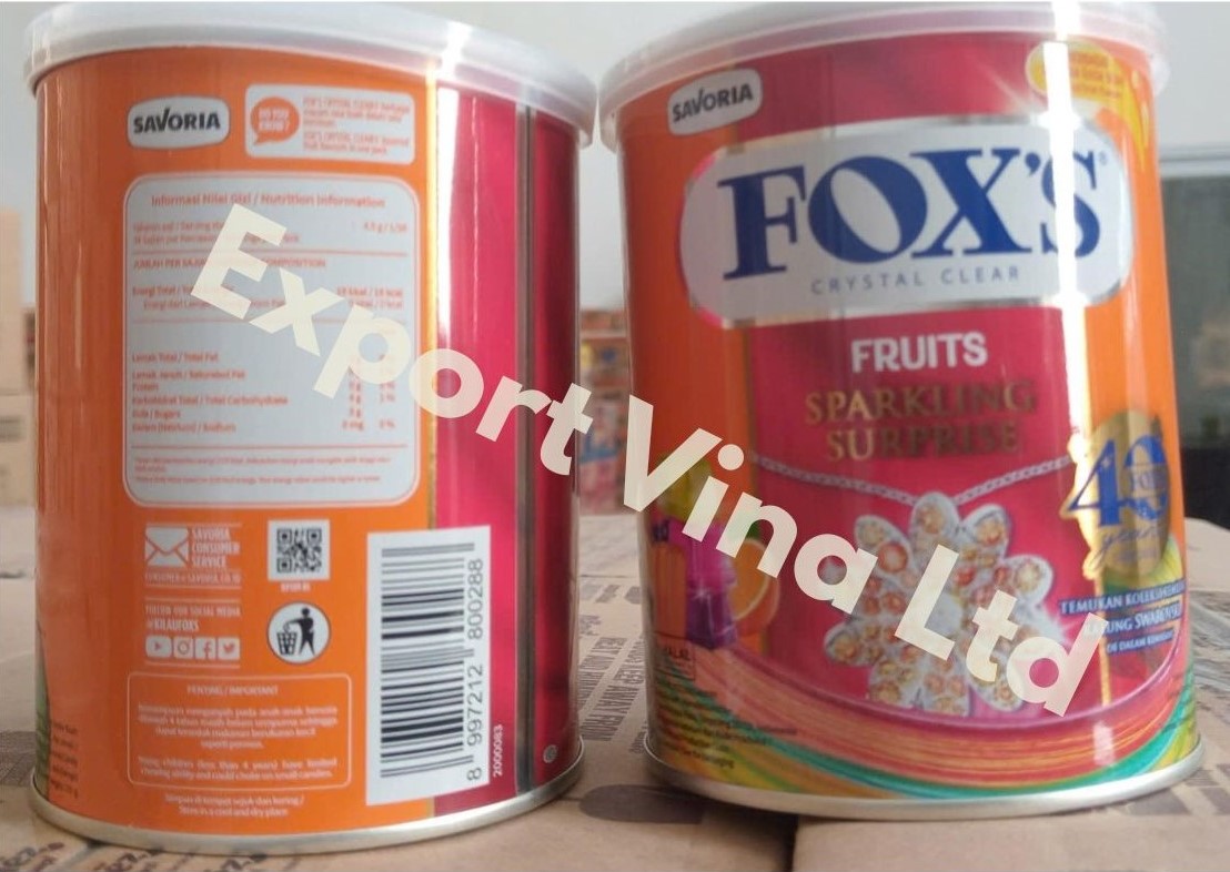 Fox's Crystal Clear Fruits Sparkling Surprise 170g x 12