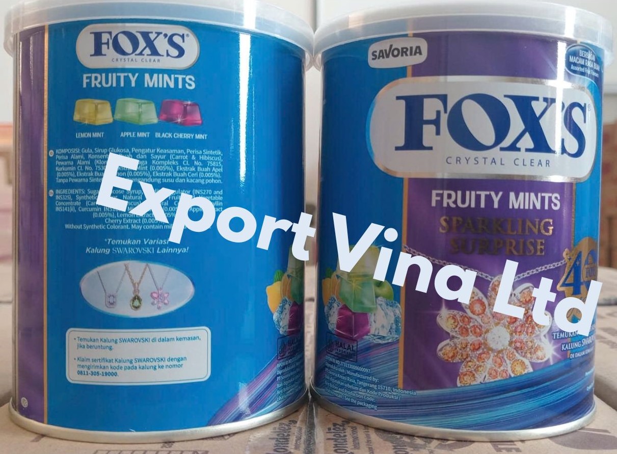 Fox's Crystal Clear Fruity Mints Sparkling Suprise 170g x 12