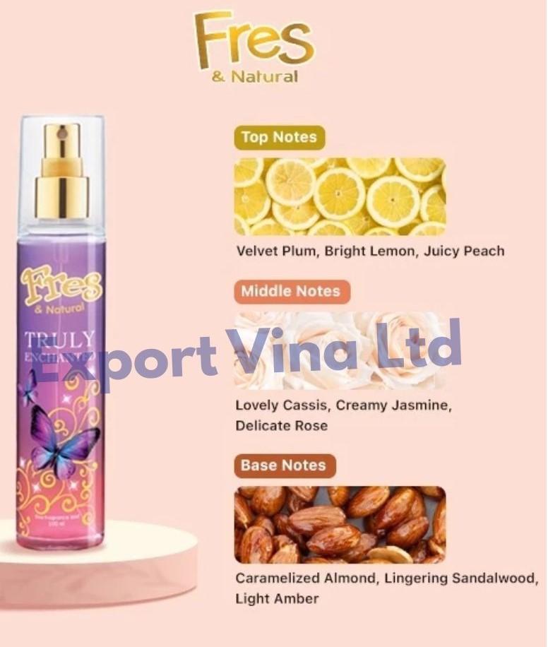 Fres & Natural Spray Truly Exchanted Body Mist Perfume 100 ml