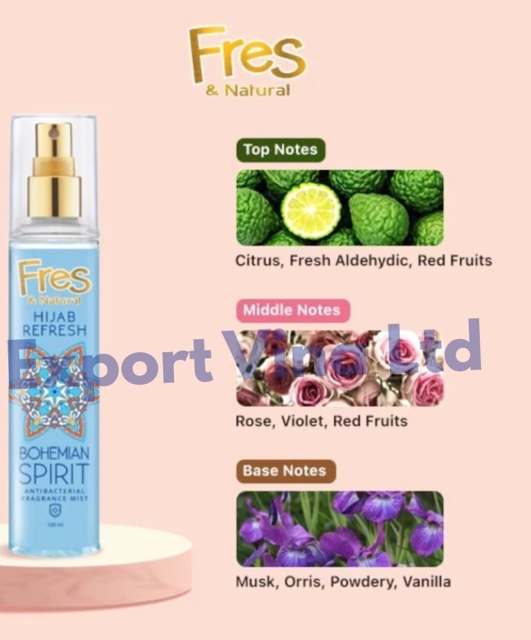 Fres & Natural Spray Hijab Refresh Bohemian Spirit 100 ml