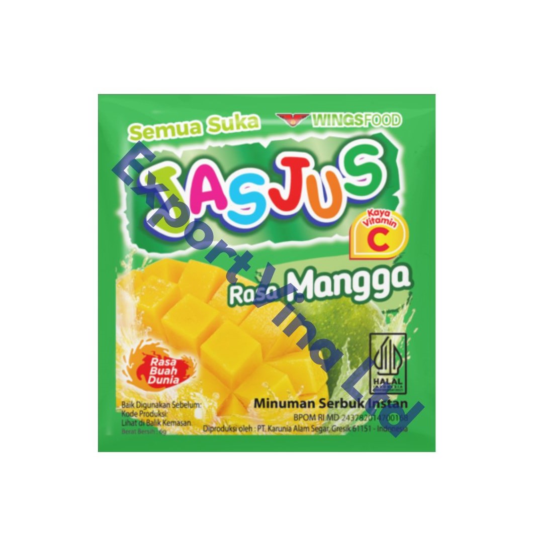 JasJus Mango Instant Fruit Powder Drink 6g