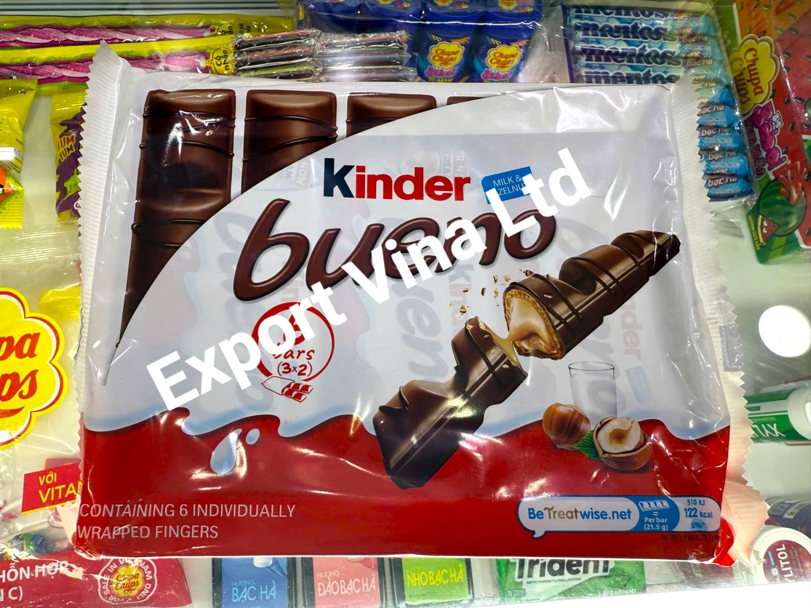 Kinder Bueno Milk Chocolate Candy Bars 129 g