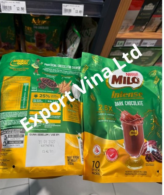 MILO Intense Dark Chocolate 10 sticks x 33g