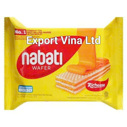 Nabati Wafer with Many Flavors: Chocolate, White Cream, Cheese, Caramel, Pink Lava 37g x 80