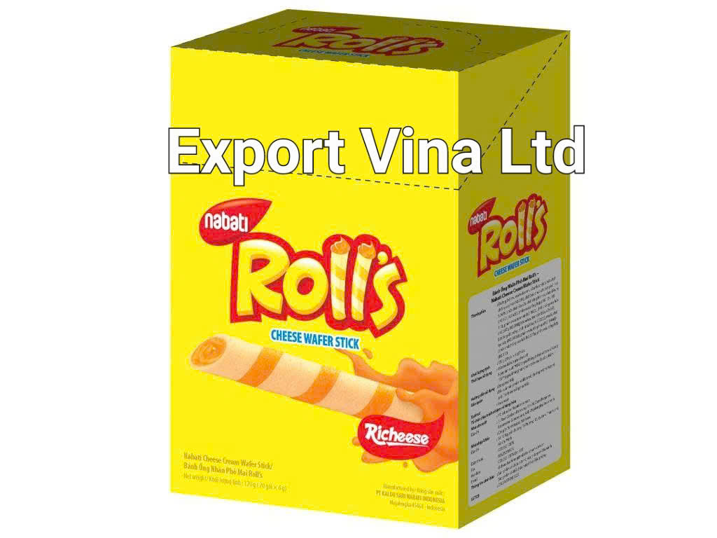 Nabati Wafer Rolls Cheese Flavor 120g x 6