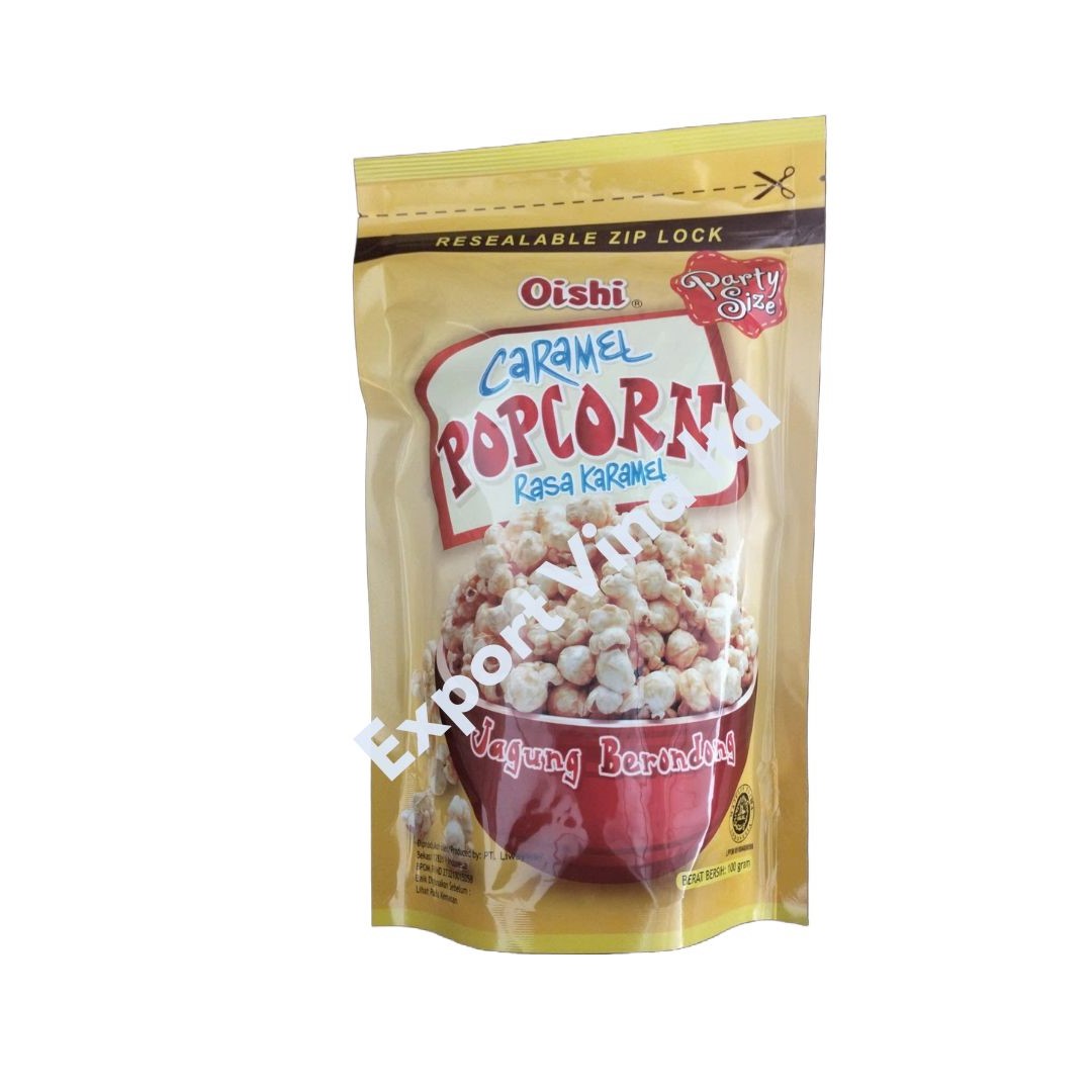 Oishi Popcorn Cramel 100g x 20