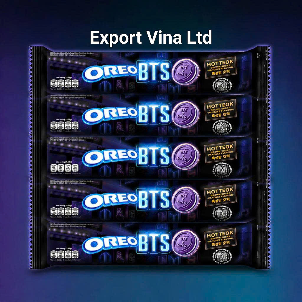 Oreo BTS South Korea black sugar 105g x 24 packs/ctn- LIMITED EDITION- HOT NEW LAUCH