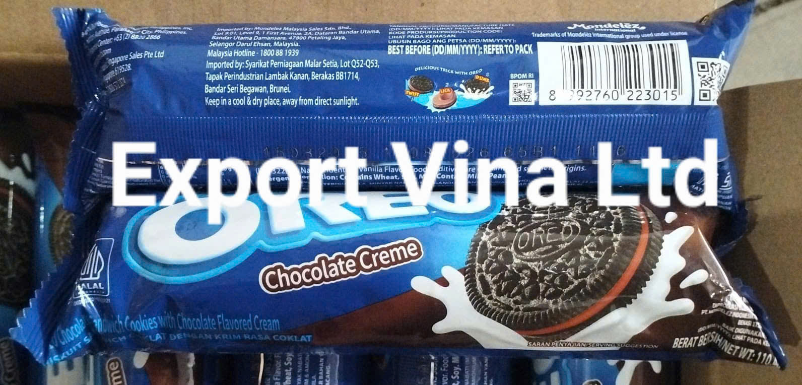 Oreo Chocolate Sandwich Cookies with Chocolate Favored Cream 110.4g x 24