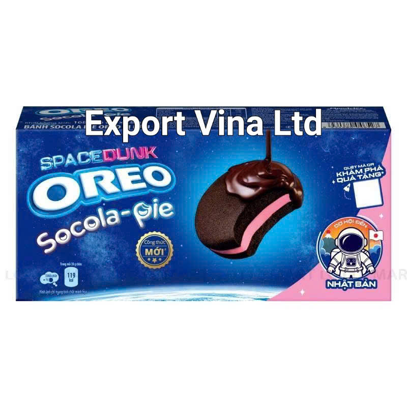 Oreo Socola Pie Space Dunk Strawberry Flavor 168g x 12