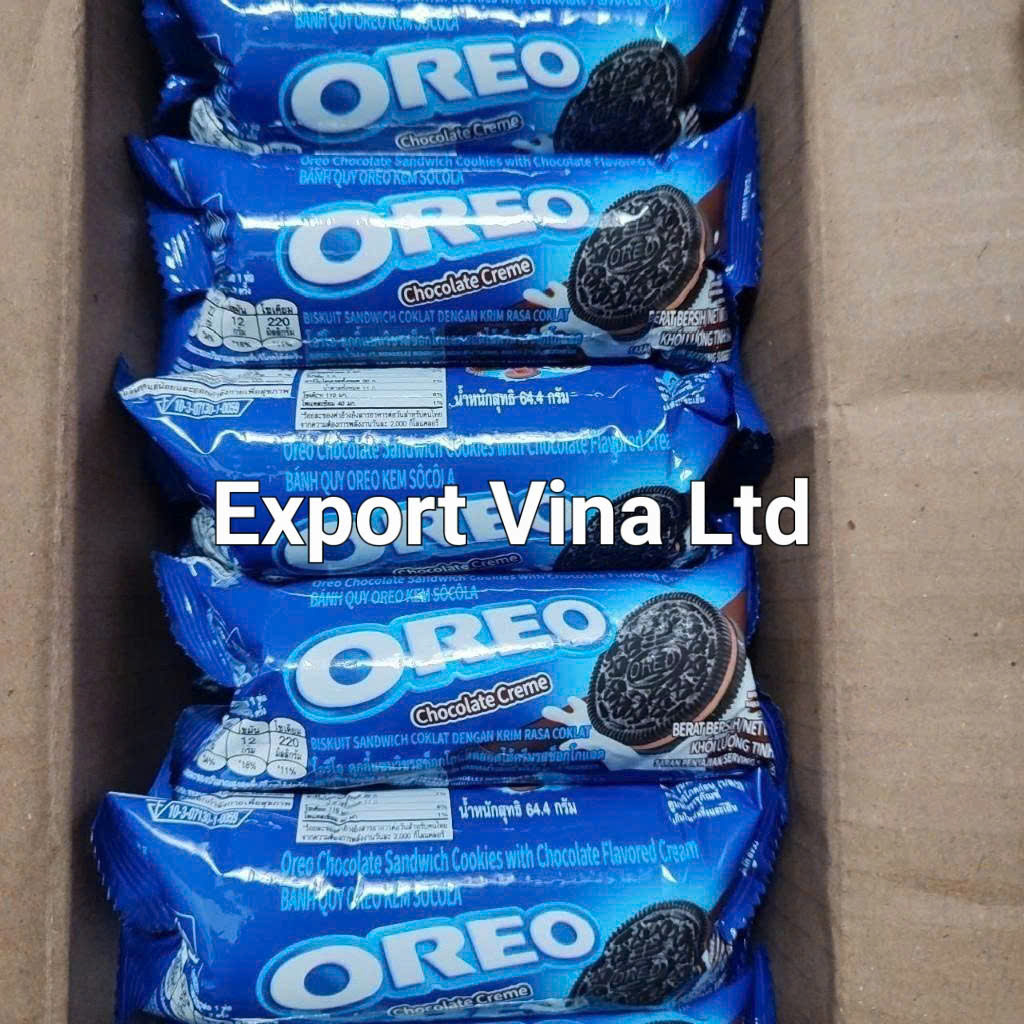 Oreo Chocolate Sandwich Cookies with Chocolate Favored Cream 64.4g x 24