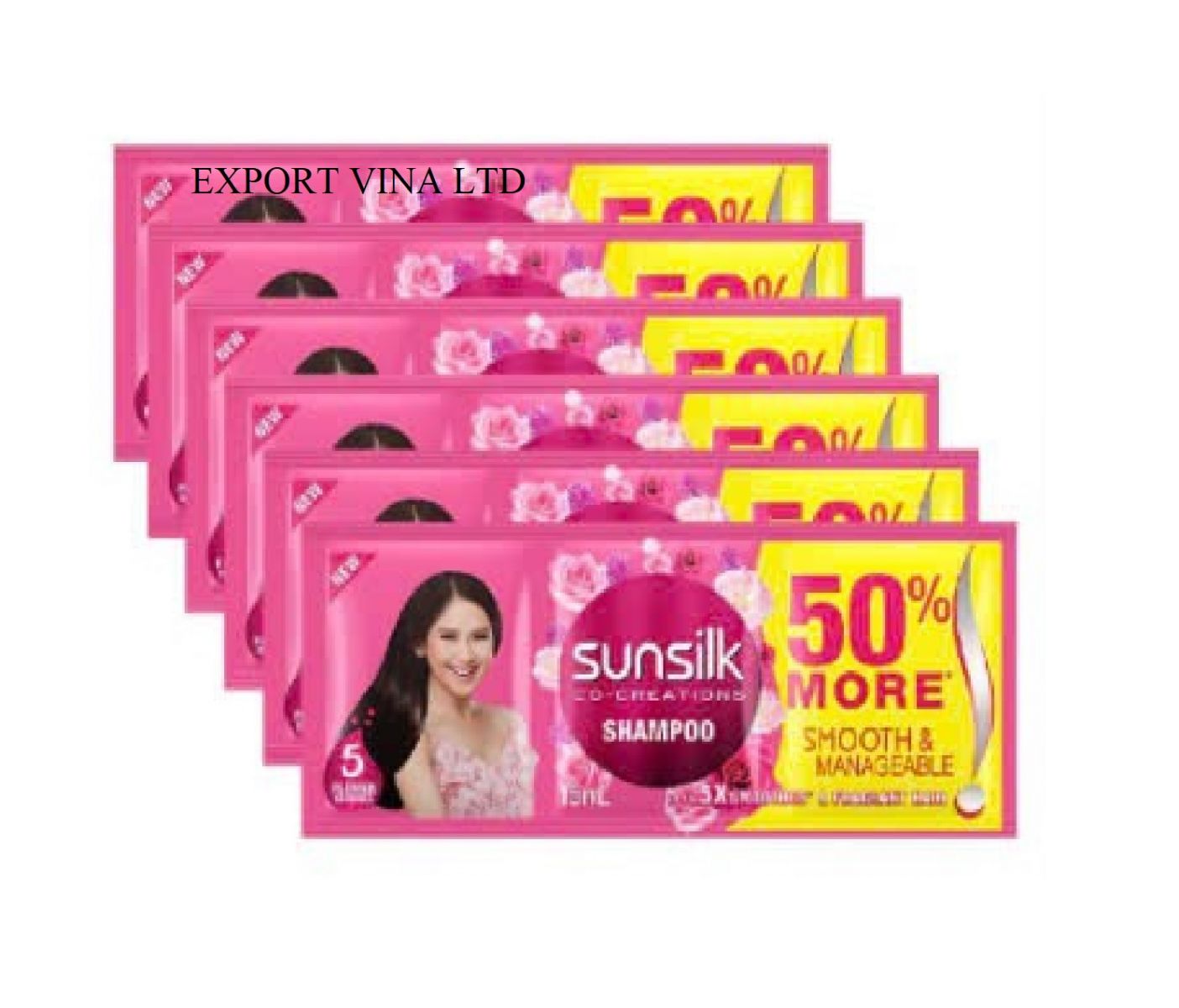 SUNSILK SHAMPOO SMOOTH & MANAGEABLE PINK 15ML X 288