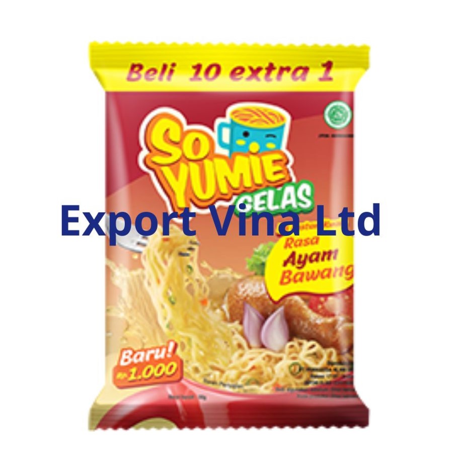 So Yumie Gelas Instant Noodle Rasa Ayam Bawang 30gr x 10 pcs