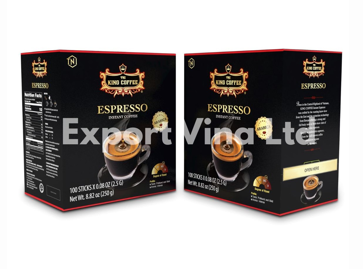 TNI King Coffee Espresso Instant Coffee 2.5g x 100 