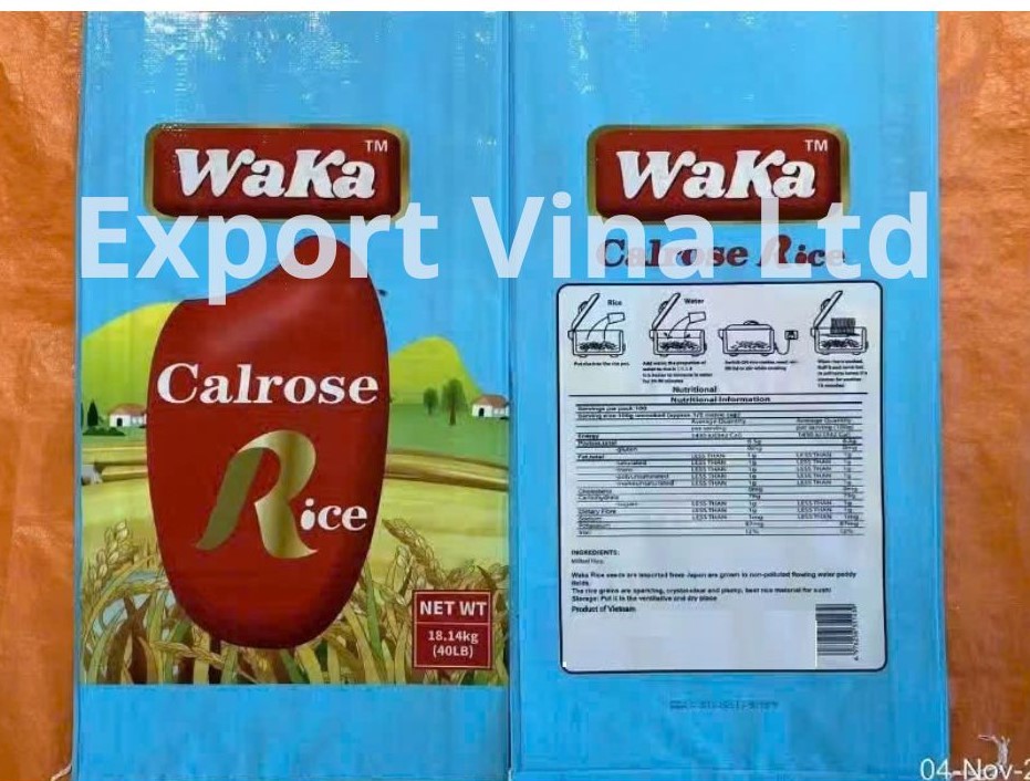 Waka Calrose Rice 40LB 