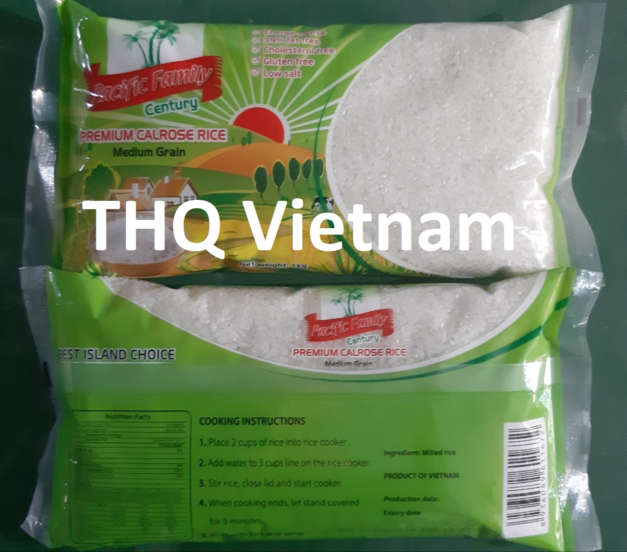 Japonica rice medium grain white rice 1kg x 15 packs